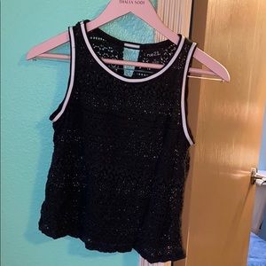 See through crop top